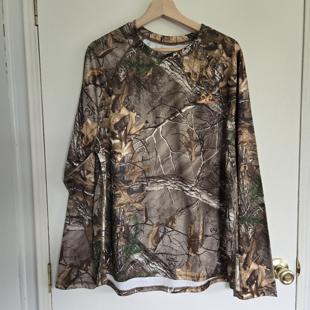Realtree Men's Camouflage Long Sleeve Shirt XL Lined